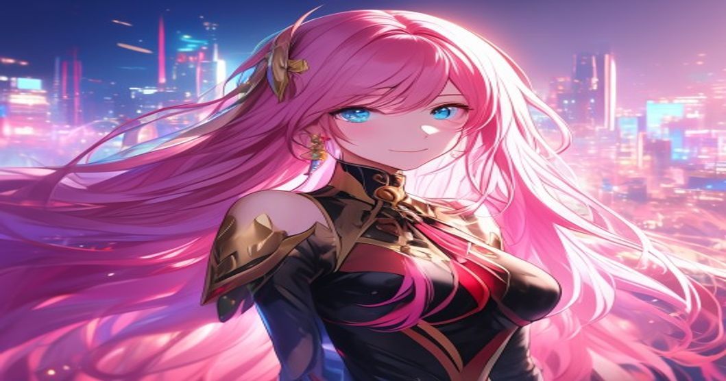 Ilustración de Vocaloid generada por IA