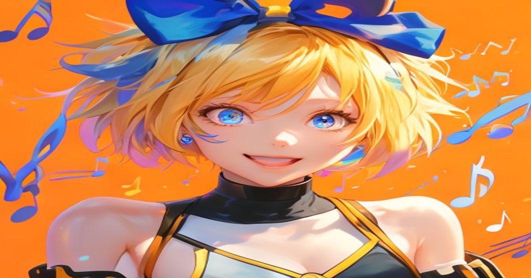 Ilustración de Vocaloid generada por IA