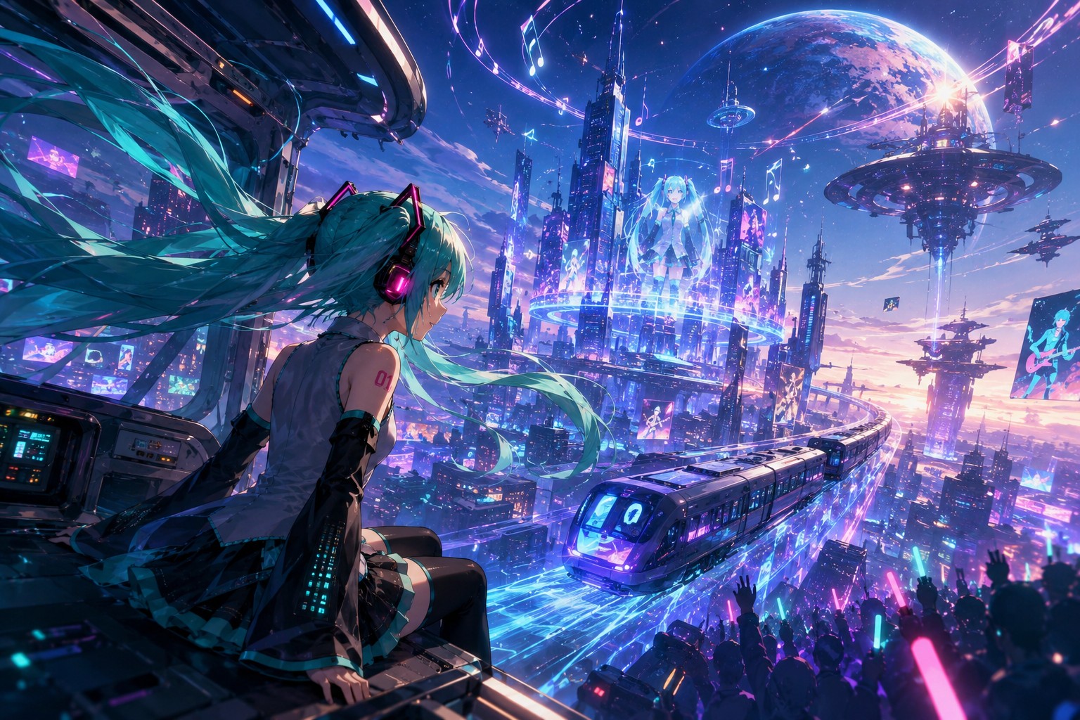 Ilustración Vocaloid